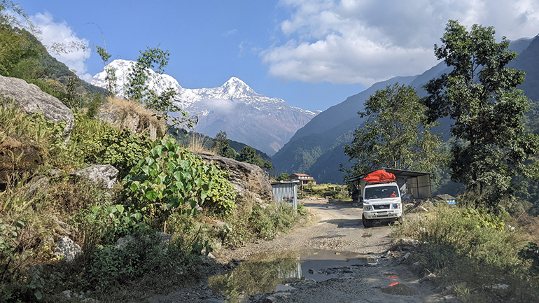 8c Podjazd do Ghandruk