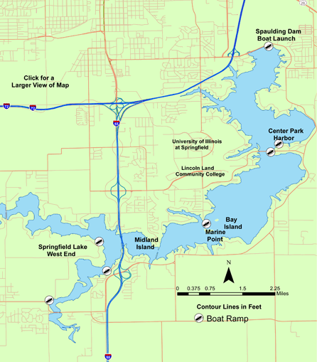 LAKE SPRINGFIELD MAP